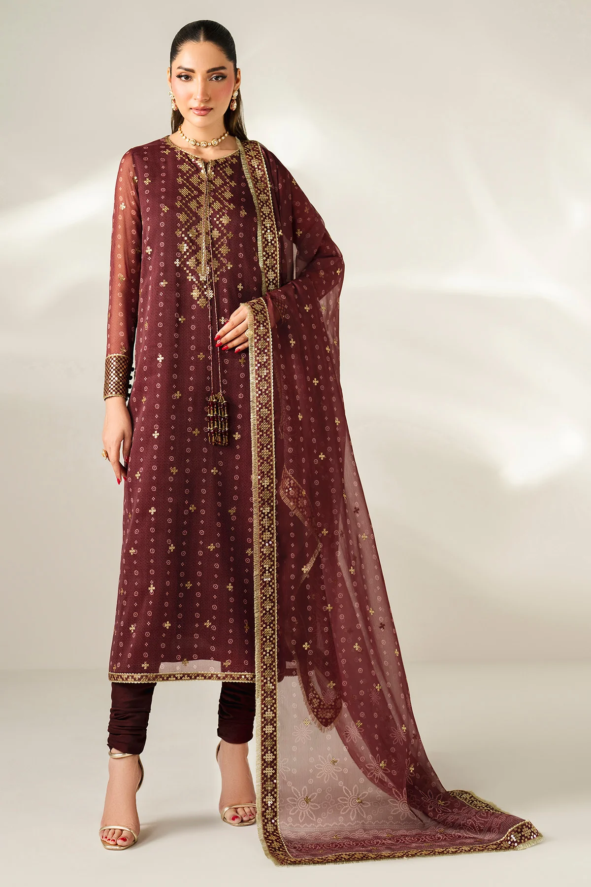 EMBROIDERED CHIFFON UC-3085 - Image 3