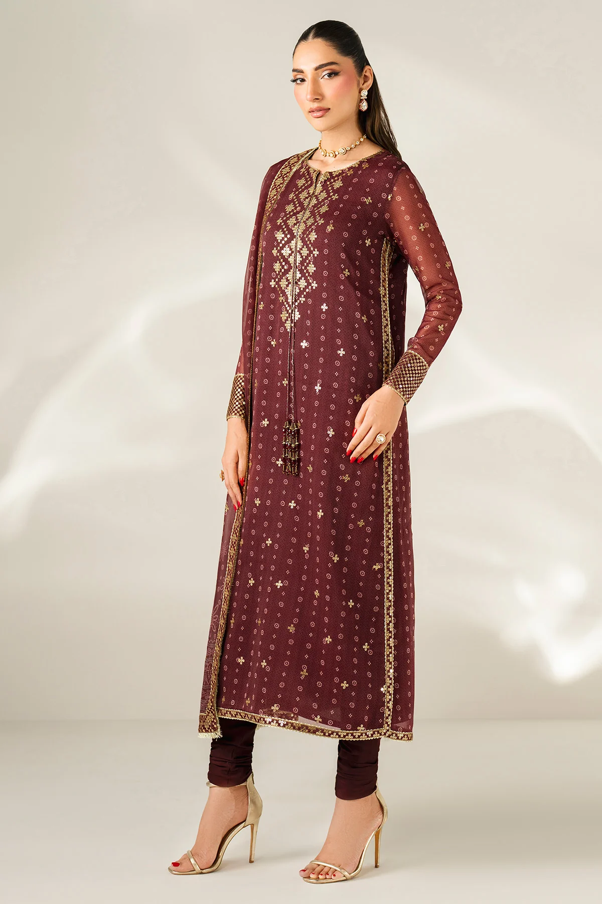 EMBROIDERED CHIFFON UC-3085 - Image 4