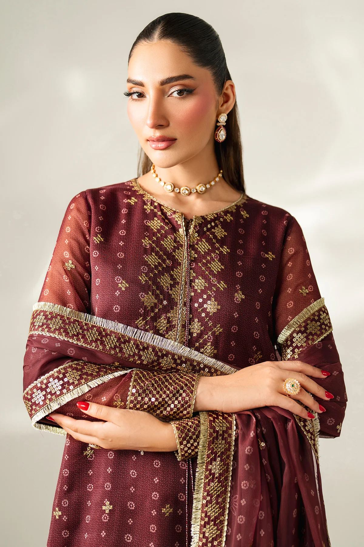 EMBROIDERED CHIFFON UC-3085 - Image 7