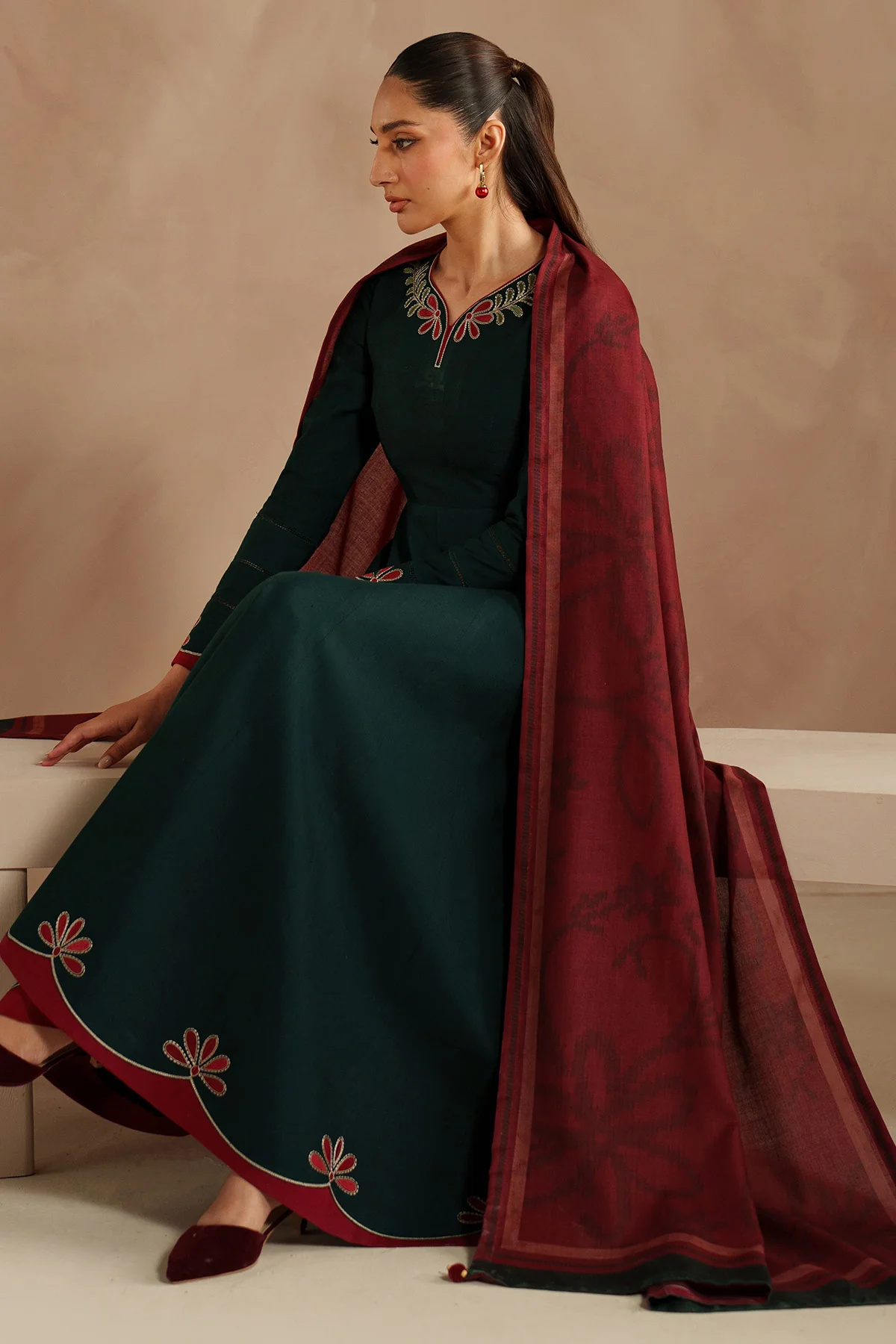 EMBROIDERED KHADDAR RTW-1265 - Image 7