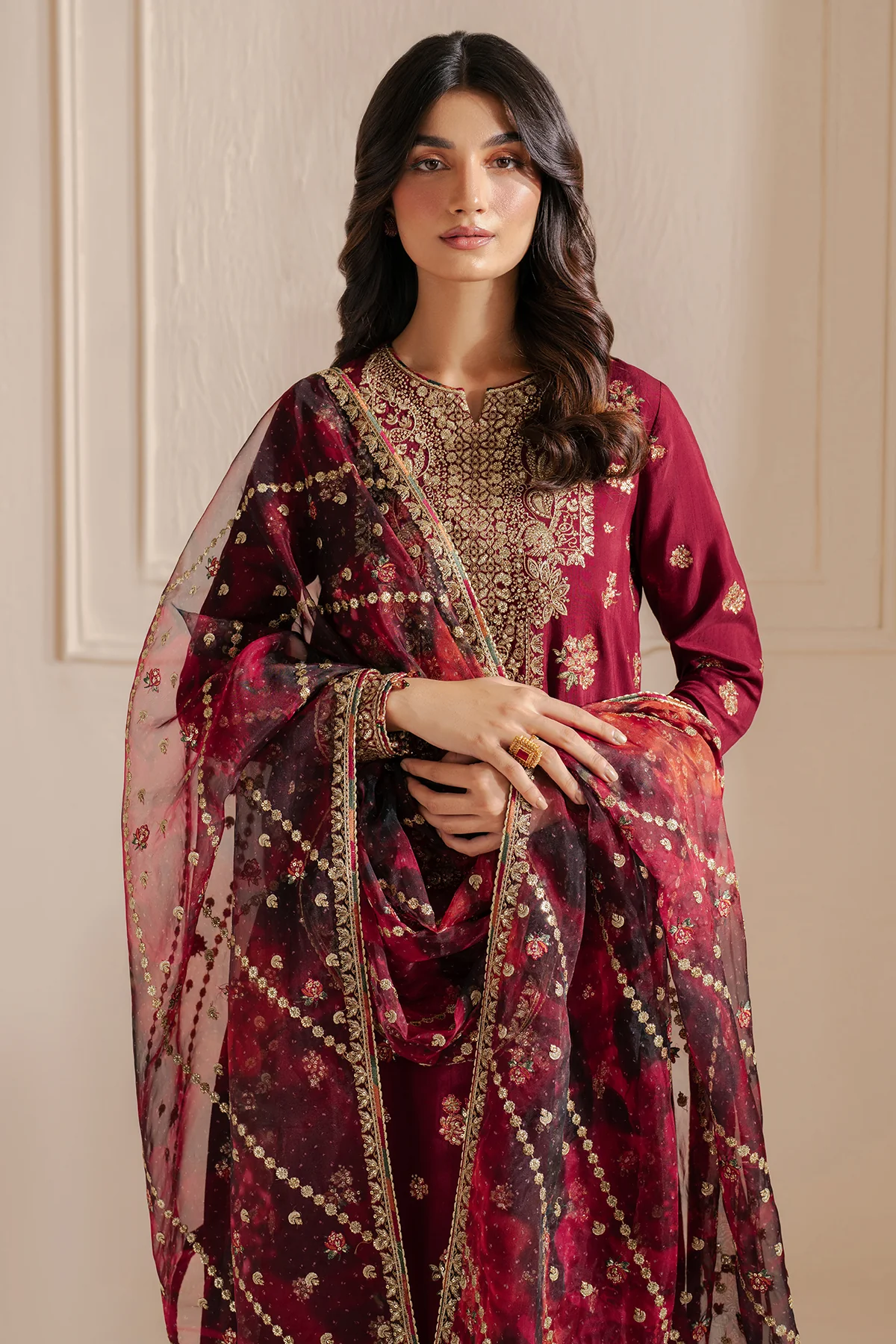 Embroidered Raw Silk UR-7052 - Image 6