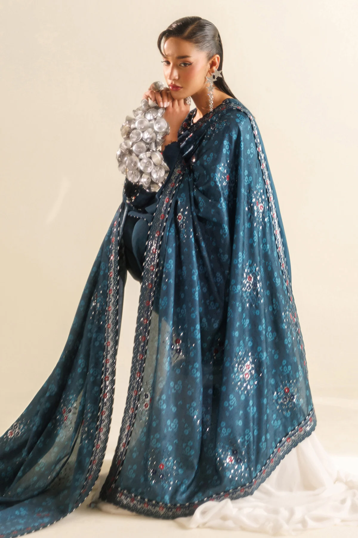 Embroidered Raw Silk UR-7062 - Image 11