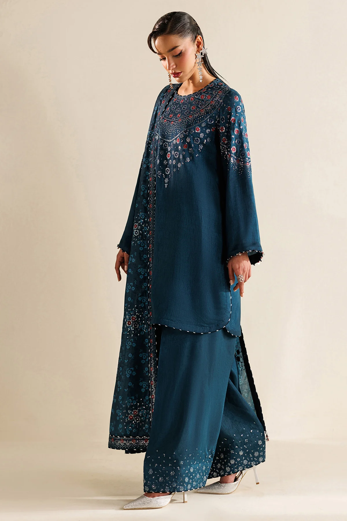 Embroidered Raw Silk UR-7062 - Image 3