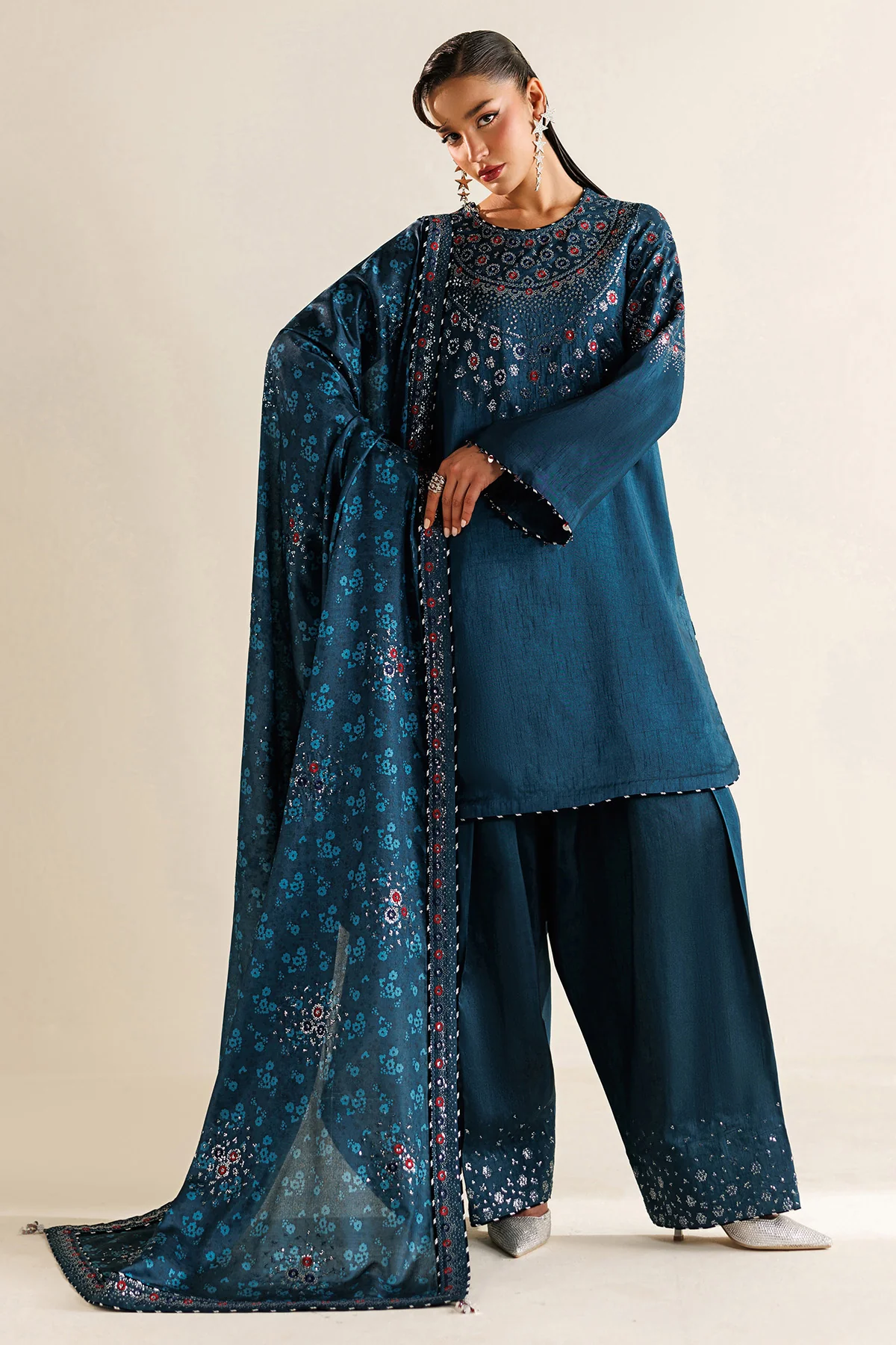 Embroidered Raw Silk UR-7062 - Image 5