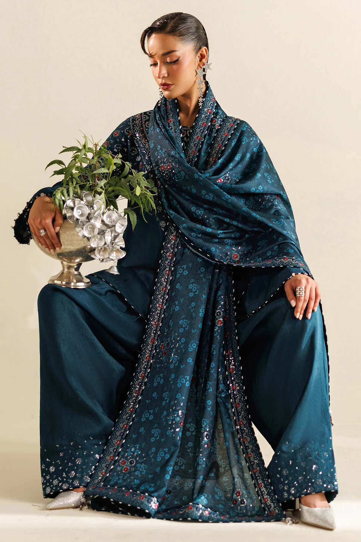 Embroidered Raw Silk UR-7062 - Image 6