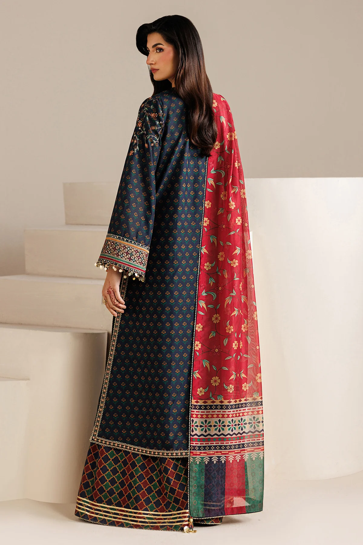 EMBROIDERED RAW SILK UR-7075 - Image 8
