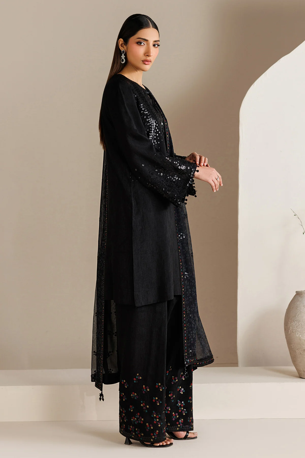 EMBROIDERED RAW SILK UR-7081 - Image 3
