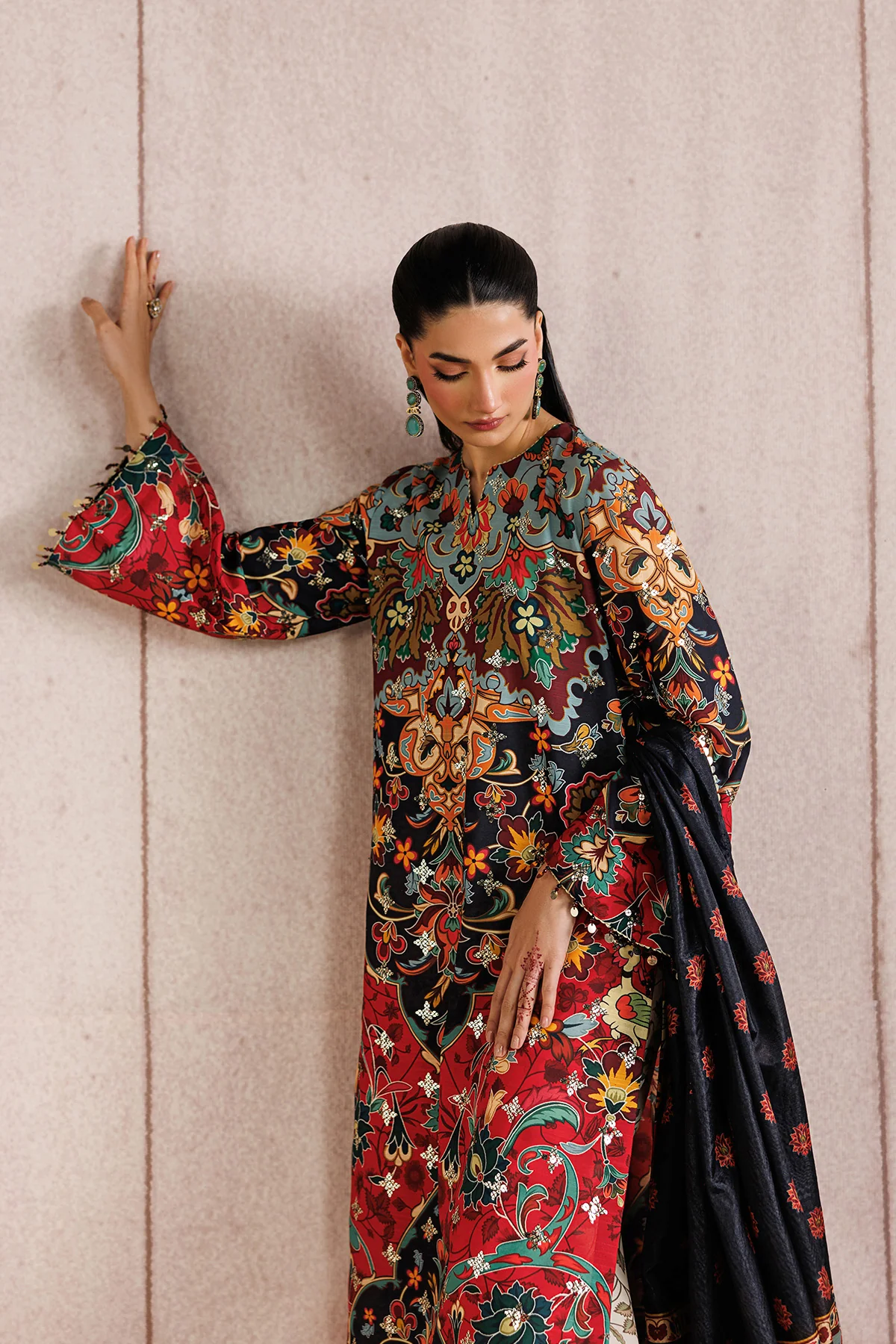 EMBROIDERED RAW SILK UR-7083 - Image 6