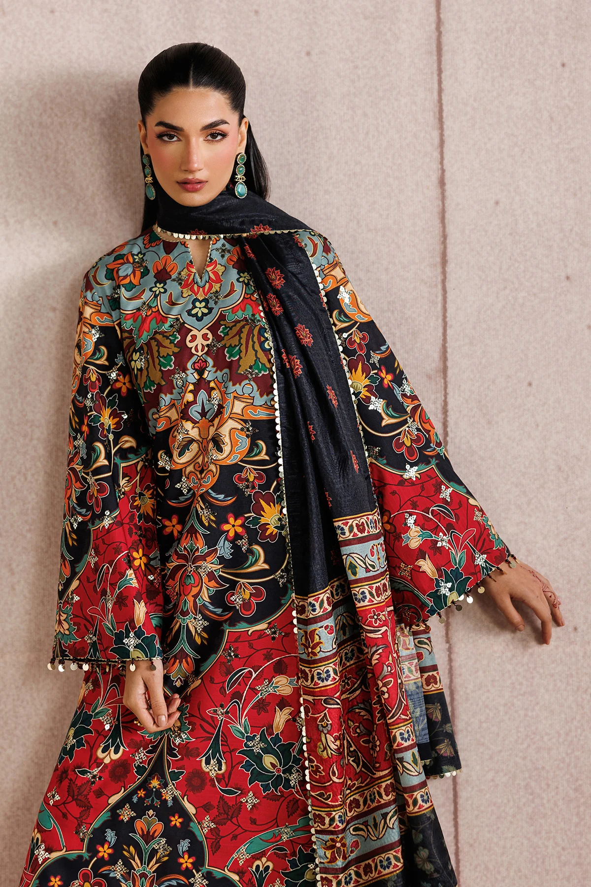 EMBROIDERED RAW SILK UR-7083 - Image 7