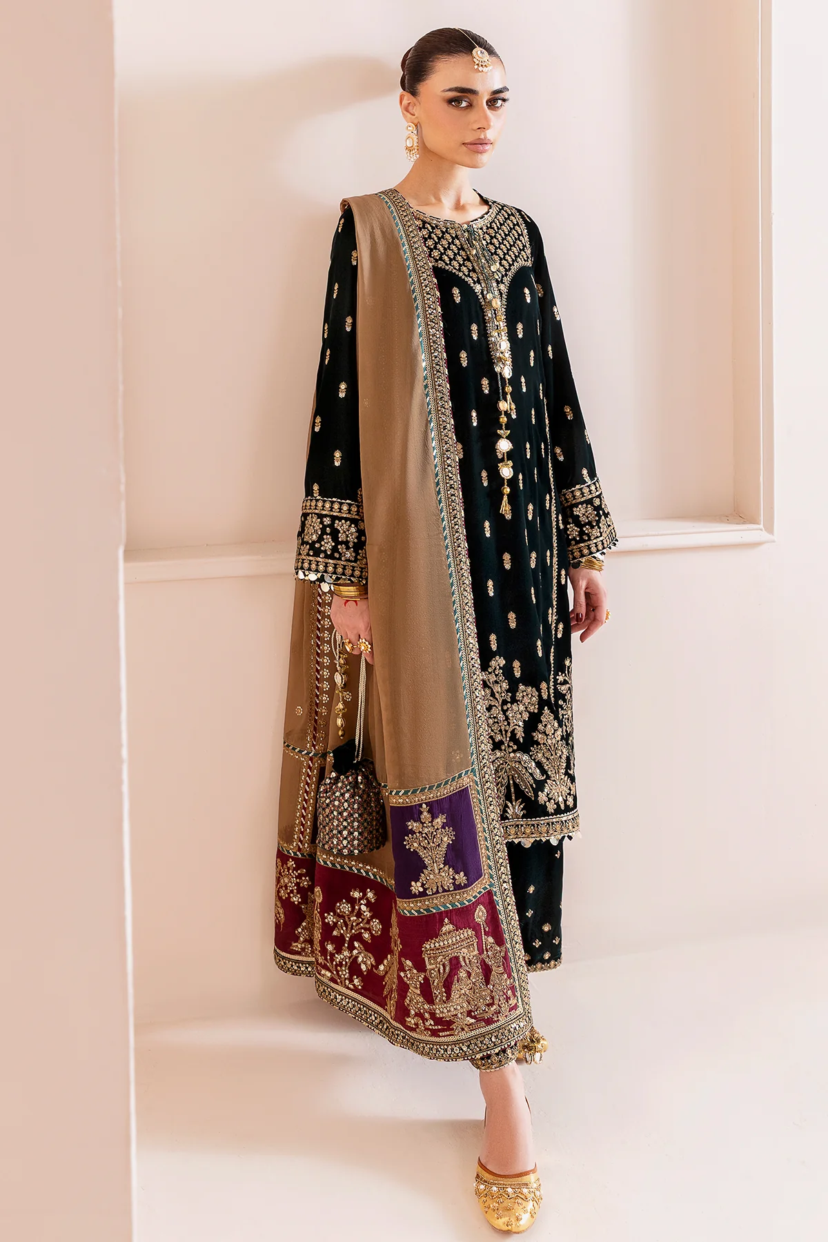 Embroidered Velvet Formal CVF D-01 - Image 6