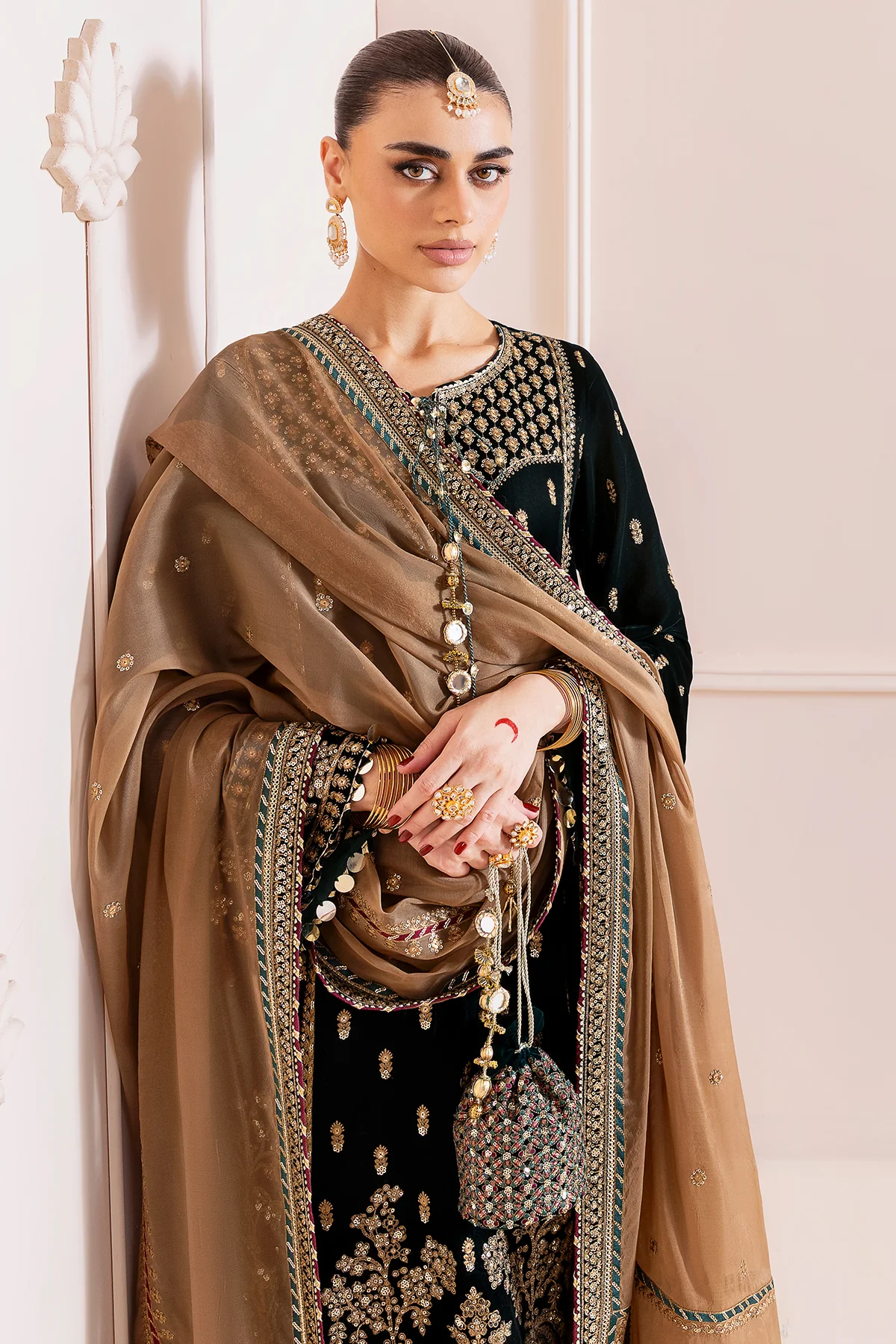 Embroidered Velvet Formal CVF D-01 - Image 8