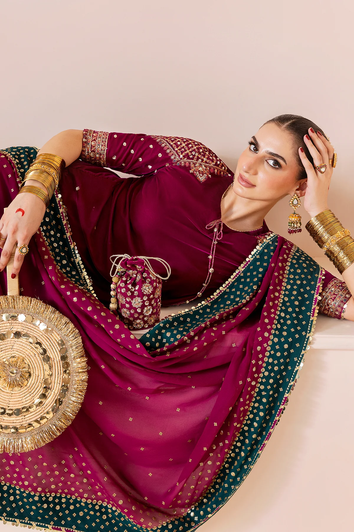 Embroidered Velvet Formal CVF D-02 - Image 3