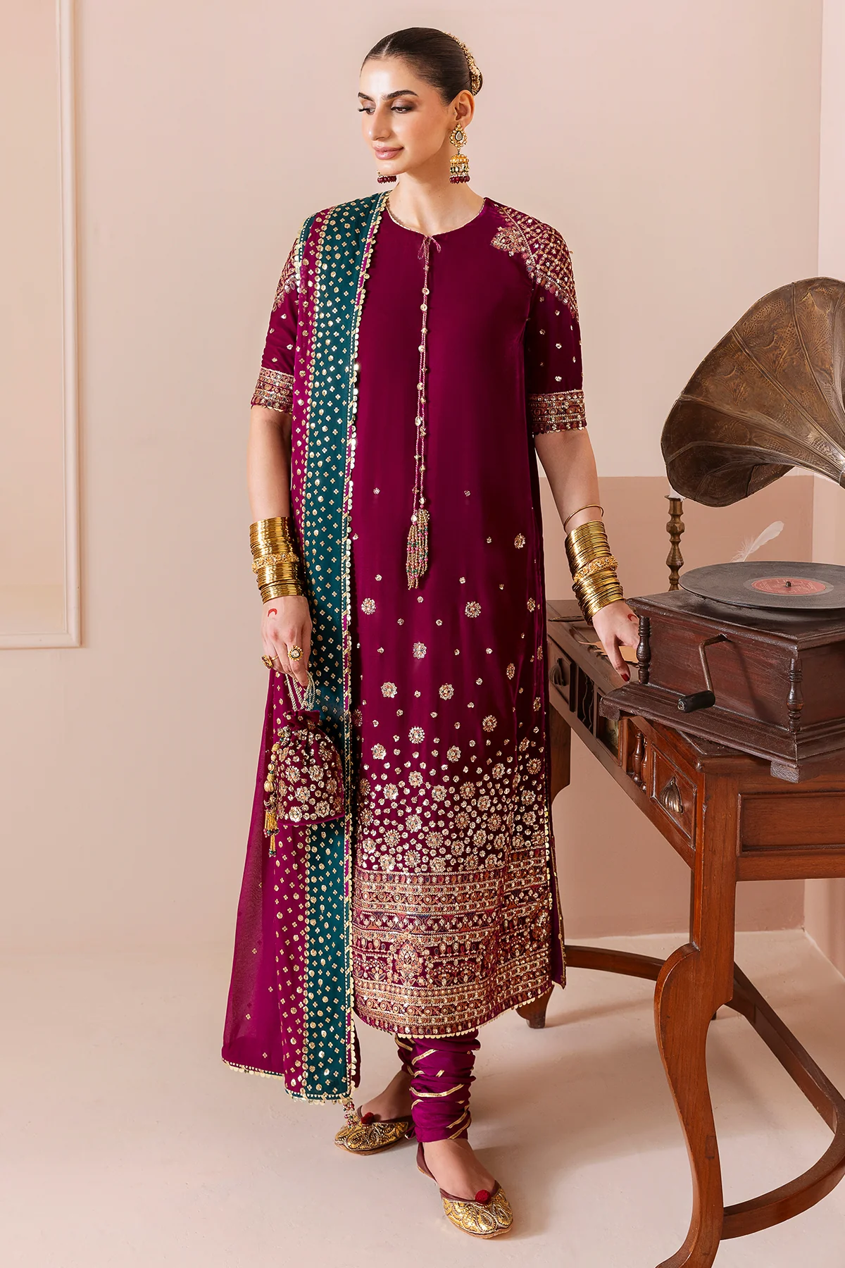 Embroidered Velvet Formal CVF D-02 - Image 6