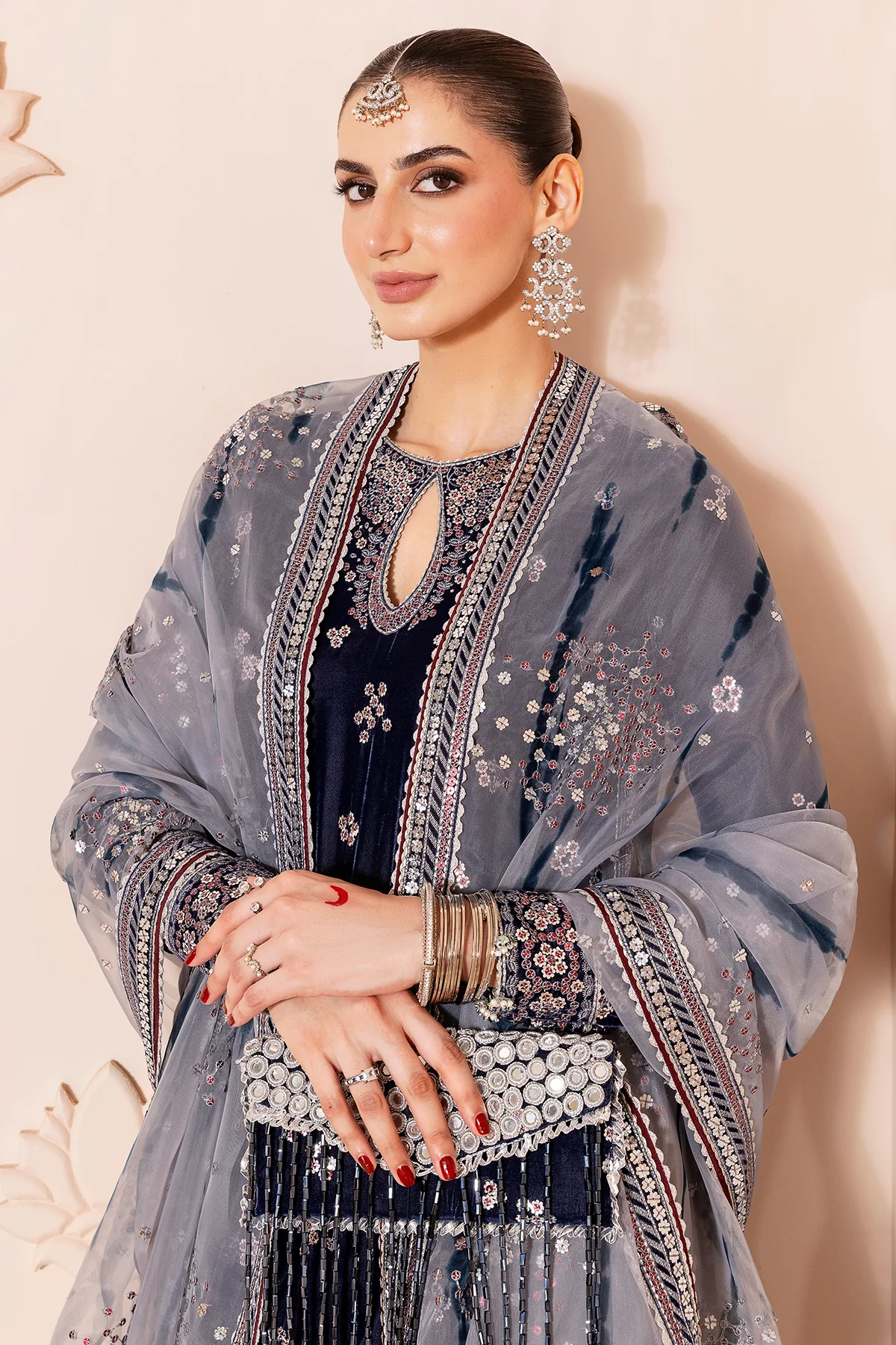 Embroidered Velvet Formal CVF D-03 - Image 4