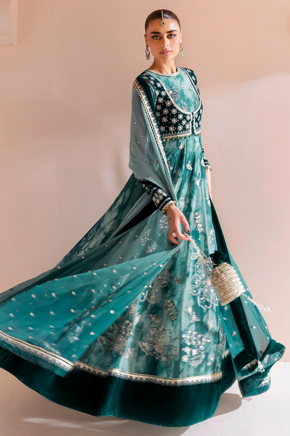 Embroidered Velvet Formal CVF D-06 - Image 6