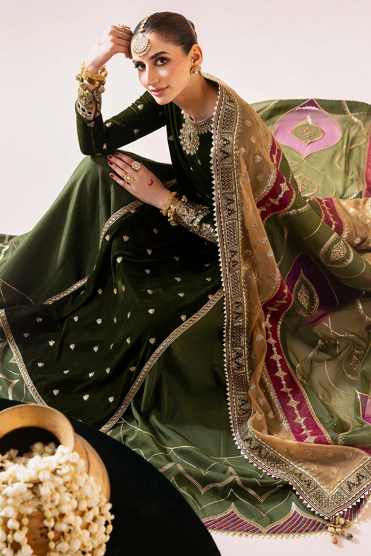 Embroidered Velvet Formal CVF D-09 - Image 3