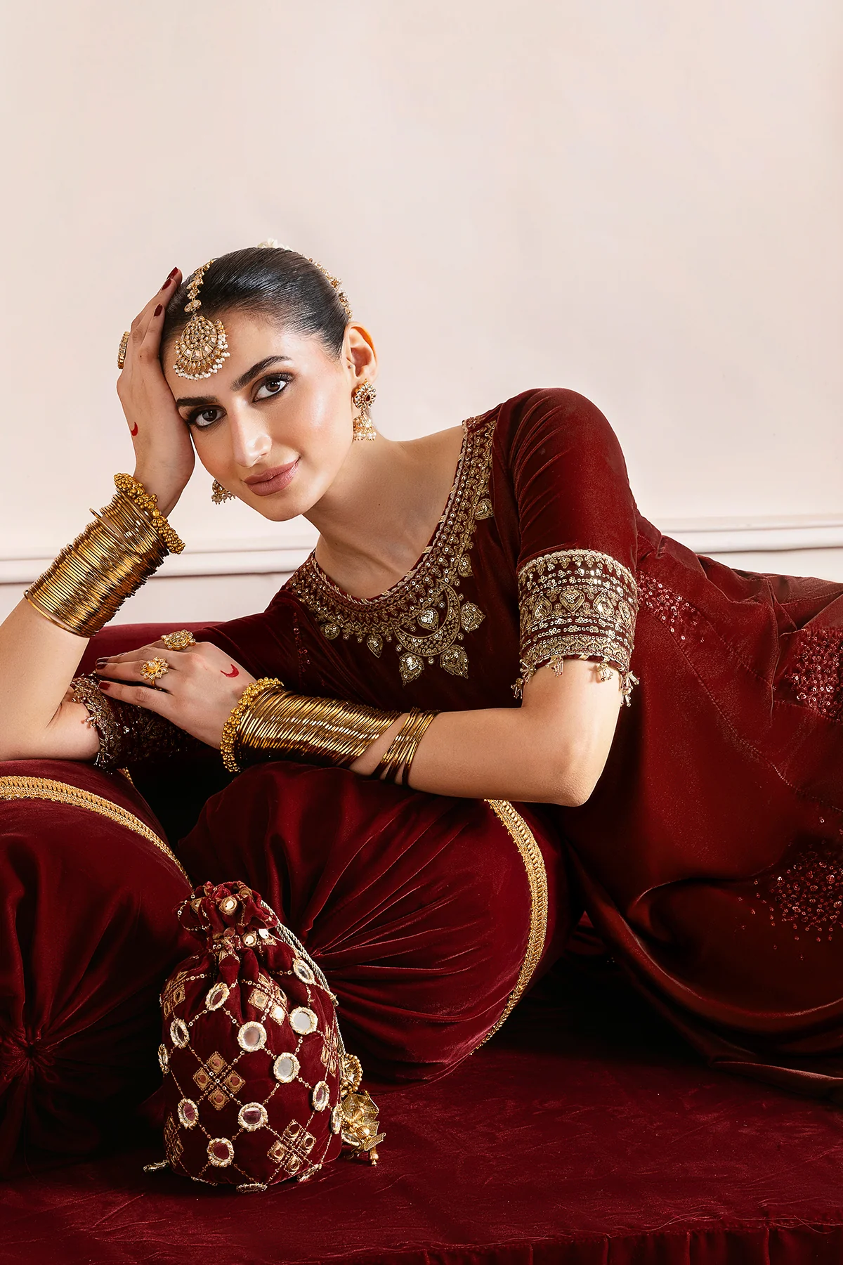 Embroidered Velvet Formal CVF D-13 - Image 4